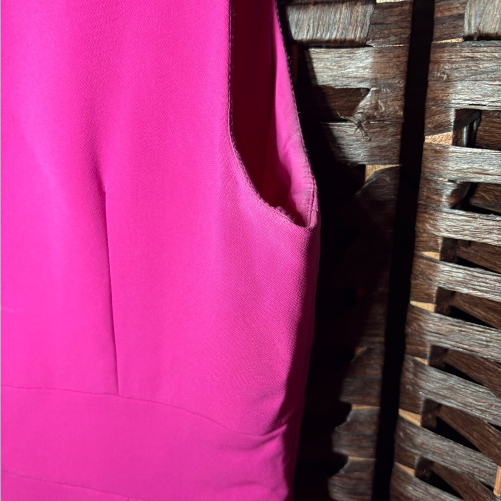 Alex Marie Hot Pink Sleeveless Tie-Waist Jumpsuit – Size 10 - Picture 3 of 5